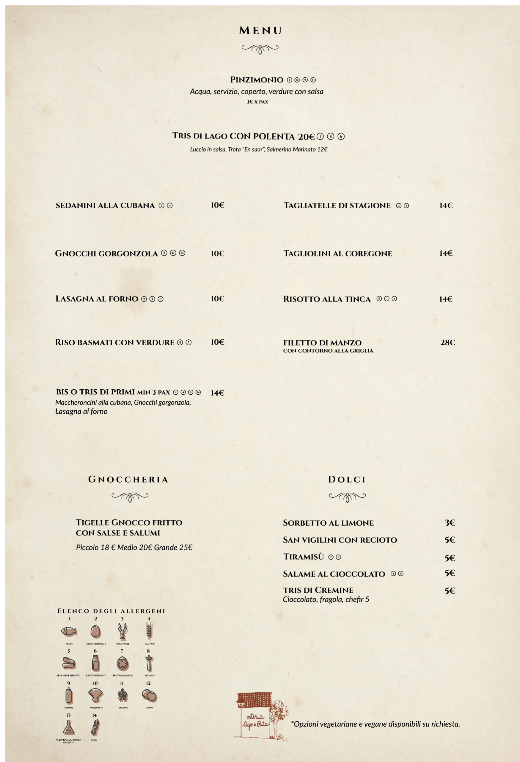 Menu Ago